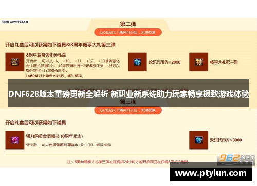 DNF628版本重磅更新全解析 新职业新系统助力玩家畅享极致游戏体验